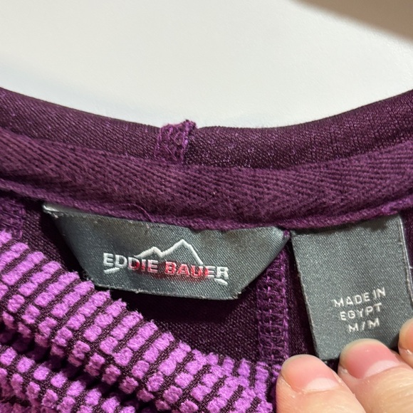 Eddie Bauer Deep Purple Knit Hoodie - Picture 2 of 5